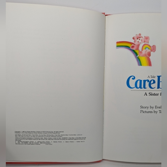 Vintage Lot 2 Care Bears Books Parker Brothers HC 80s - Picture 4 of 8